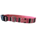 Dogue Collar - Pink Stripes