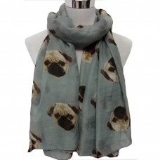 Pug Wrap-Blue/Grey